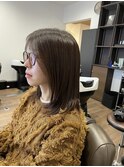 春艶ベージュ×可愛くも上品な顔まわりレイヤー