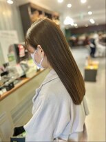 パーク(PARK.umeda)&nbsp;ブリーチなしカの艶々ベージュ