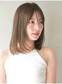 ナチュラルカールくびれヘアこなれヘア愛されワイドバング