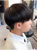 黒髪マッシュナチュラルマッシュメンズヘア韓国ツーブロック
