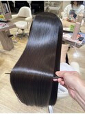 メルティーカラー似合わせフェミニンロング髪質改善縮毛矯正２