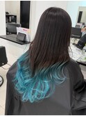 シアンブルーグラデーションカラー