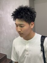 スキルセカンドハウス 天神(SKILL SECOND HOUSE)&nbsp;スパイキーショート黒髪ピンパーマ