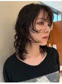 ウルフウフルカットレイヤーカットパーマ