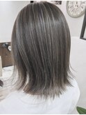 ハイライト切りっぱなし外国人風イルミナカラー堺東20代30代40代