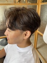 ガイ ラタン ウエスト(GUY lattan west)&nbsp;ニュアンスパーマMEN’S HAIR/刈り上げセンターパート/松戸駅