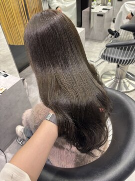 シティ(CITY) オリーブベージュ/ロングレイヤー/艶ベージュ