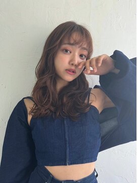 アンダーバーホワイト 天王寺阿倍野店(_WHITE) ウォームブラウン ミディアムヘア