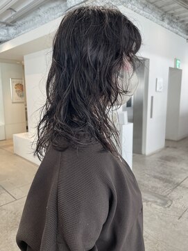 エニイ(ANY) 小顔/ピンクベージュ/黒髪/ニュアンスパーマ/【千葉／パーマ】