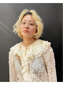 ・レイヤーボブ・ブロンド