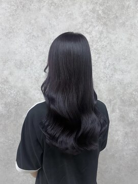 ミニム ヘアー(minim hair) 【minim×りの】ブリーチありディープラベンダー
