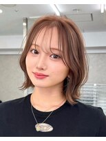 サンドナル 鹿児島天文館(sand NALU)&nbsp;ハッシュカット/グレージュ/デザインカラー[鹿児島天文館]