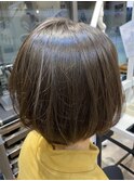大人かわいいバッサリ小顔ショート♪暗め透明感アッシュカラー