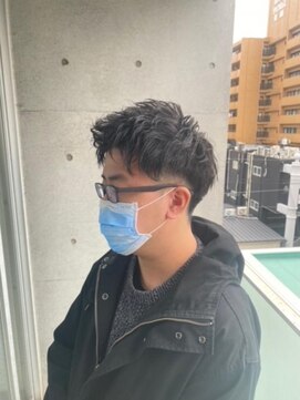 メンズサロン ウエストサイドカットクラブ(Men's West Side Cut Club) 2ブロック×パーマスタイル