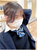 韓国前髪顔周り×フェミニン【新宿/髪質改善】おくれ毛.小顔ヘア