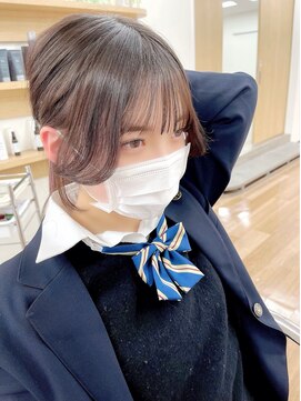 ラルム 新宿(LARME) 韓国前髪顔周り×フェミニン【新宿/髪質改善】おくれ毛.小顔ヘア