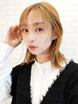 ラフィスヘアー シャルム 渋谷店(La fith hair charme) 【La fith】くびれヘア×ハイトーンベージュ