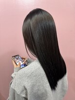 クク 那覇国際通り(CUCU)&nbsp;#グレージュブラウン#ツヤカラー#ケラスターゼトリートメント