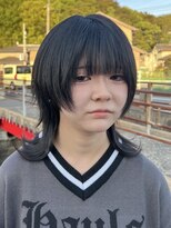 ヘアショップ ホップエム(HAIR SHOP HOP M)&nbsp;ウルフカット/ウルフ女子/顔周り