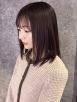 ルノン フィージュ(LUNON fieju)&nbsp;髪質改善ストレート／バイオレットカラー／ブリー無し