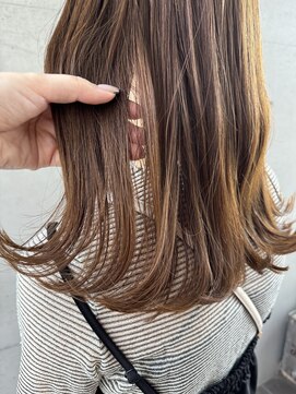 アチーブ ヘア デザイン(achieve hair design) ベージュミルクティーカラー透明感立体感10代20代美シルエット