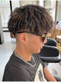 メンズパーマ ツイストスパイラル ツイストパーマ 眉毛 