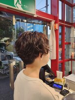 榮美容室 本店 20代30代40代50代大人可愛い小顔ハンサムショートくせ毛風パーマ