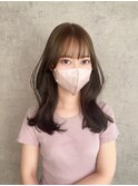 【韓国ヘア】韓国風くびれヘア/シースルーバング/ローレイヤー