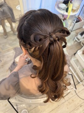 ヘアメイクアンドセットサロン リッコ(Hair make&set salon Ricco) 高めのポニーテール/梅田ヘアセット