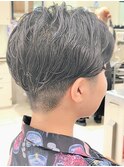 ショート 2ブロック メンズライク