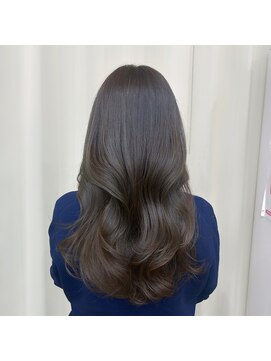 ハピネス 王寺店(Happiness) グレージュ ブリーチなしWカラー髪質改善 レイヤー顔周りカット