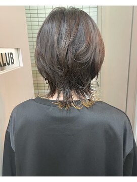 キューズ クラブ(cuz KLUB) ショートウルフインナーカラー