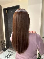 ヘアリゾート粋 トゥジュ 池袋東口店(tujuh)&nbsp;ストレートロング/オレンジブラウン/艶髪