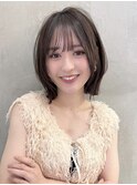 くびれヘア/アプリコットオレンジ/髪質改善/縮毛矯正/前髪/大宮