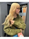 #プルエクステ#エクステ#ハイトーン#ロングヘア