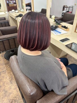 ユラギフロムユイマァル 水島店(YURAGI from YUIMARL) バレイヤージュ×白髪ぼかし