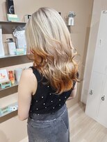 エン(eNN)&nbsp;エアタッチバレイヤージュ・狐カラー・エンドカラー・オレンジ