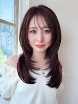 アフロート エル 大阪(AFLOAT L)&nbsp;20代に人気！顔周りの後れ毛がかわいいシャギーレイヤーロング