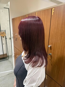 スウィープ 札幌大通(sweep) 艶めくピンクバイオレットで大人可愛く☆透明感カラー