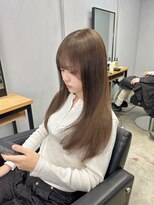 ジゼル 中津大分(GiseL)&nbsp;ブラウンベージュ　ブリーチカラー艶カラー中津美容室