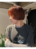 ボブ　オレンジブラウン
