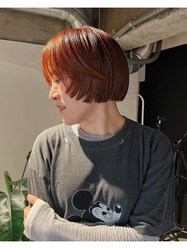 ボブ　オレンジブラウン