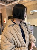 【札幌白石】ミニボブ/ダークアッシュ/ショートヘア