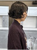 "ボブ×レイヤーパーマ"