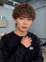 トリッカ シブヤ(TRICCA SHIBUYA)&nbsp;メンズカットパーマフェザーニュアンス毛流れマッシュ渋谷