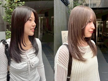 コージークルー(cozy creww)の写真/骨格・髪質に合わせた顔周りカットで小顔見えと垢抜けを叶えます♪それに似合う透明感カラー♪