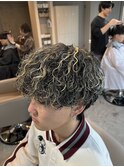 波巻きパーマメッシュ