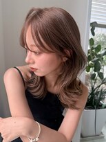 キアラ(Kchiara)&nbsp;大人ミディアムレイヤーボブ/透明感カラー/kchiara福岡新名敬子