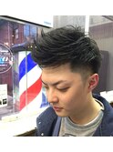 ツーブロックショート