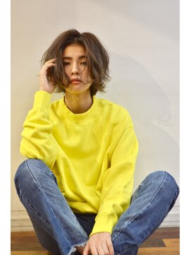 グッデイ ヘアー(GOOD DAY HAIR) 上品フォルムの大人ボブ クラシカル ワンレン パーマ グレージュ